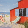 Obraz Plażowy domek III