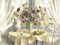 Obraz Stół z bukietem kwiatów