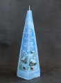 Świeca Zima z diodą piramida 330
