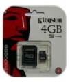 KINGSTON MICRO SD HC 4 GB KLASA 4+ADAPTER