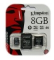 KINGSTON MICRO SD HC 8GB + 2 ADAPTERY