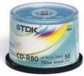 TDK CD-R 700MB 52x Cake 50szt (CD-R80CBA50)
